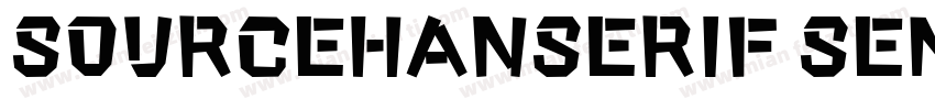 SourceHanSerif SemiBold 83pv RKSJ H字体转换